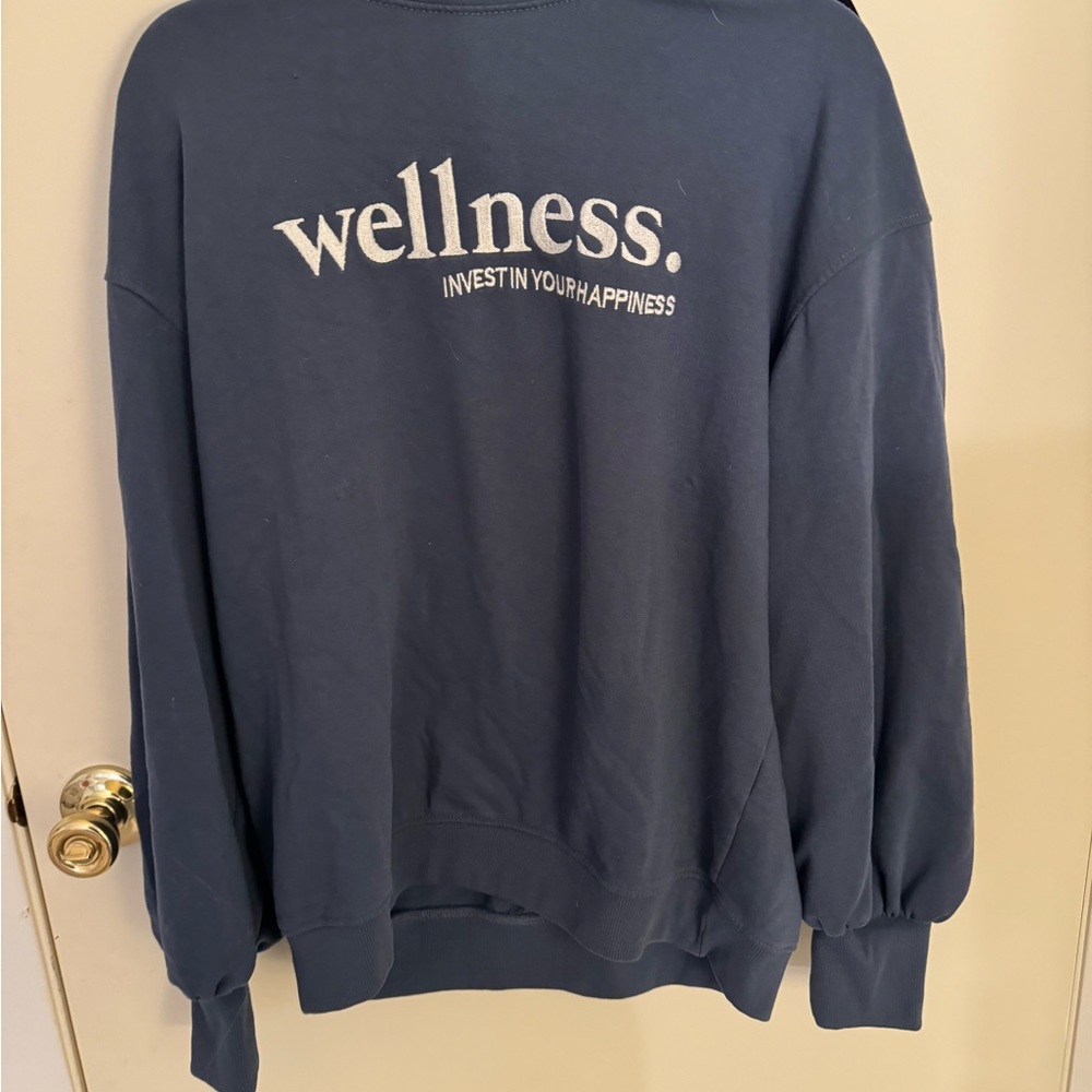 Navy blue oversized misguided crewneck